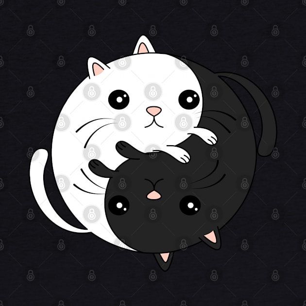 Yin-Yang Cats by The Lemon Stationery & Gift Co